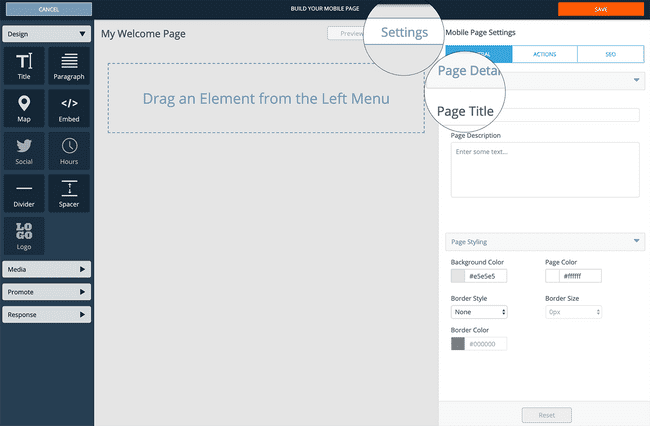 Step 4: Edit Global Page Settings